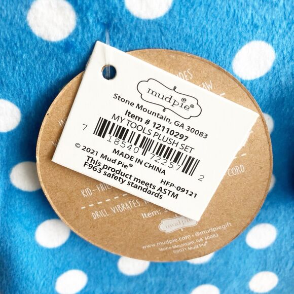 NWT Mudpie Play My Tools Plush Set Work Bench Soft Toy - Picture 11 of 11